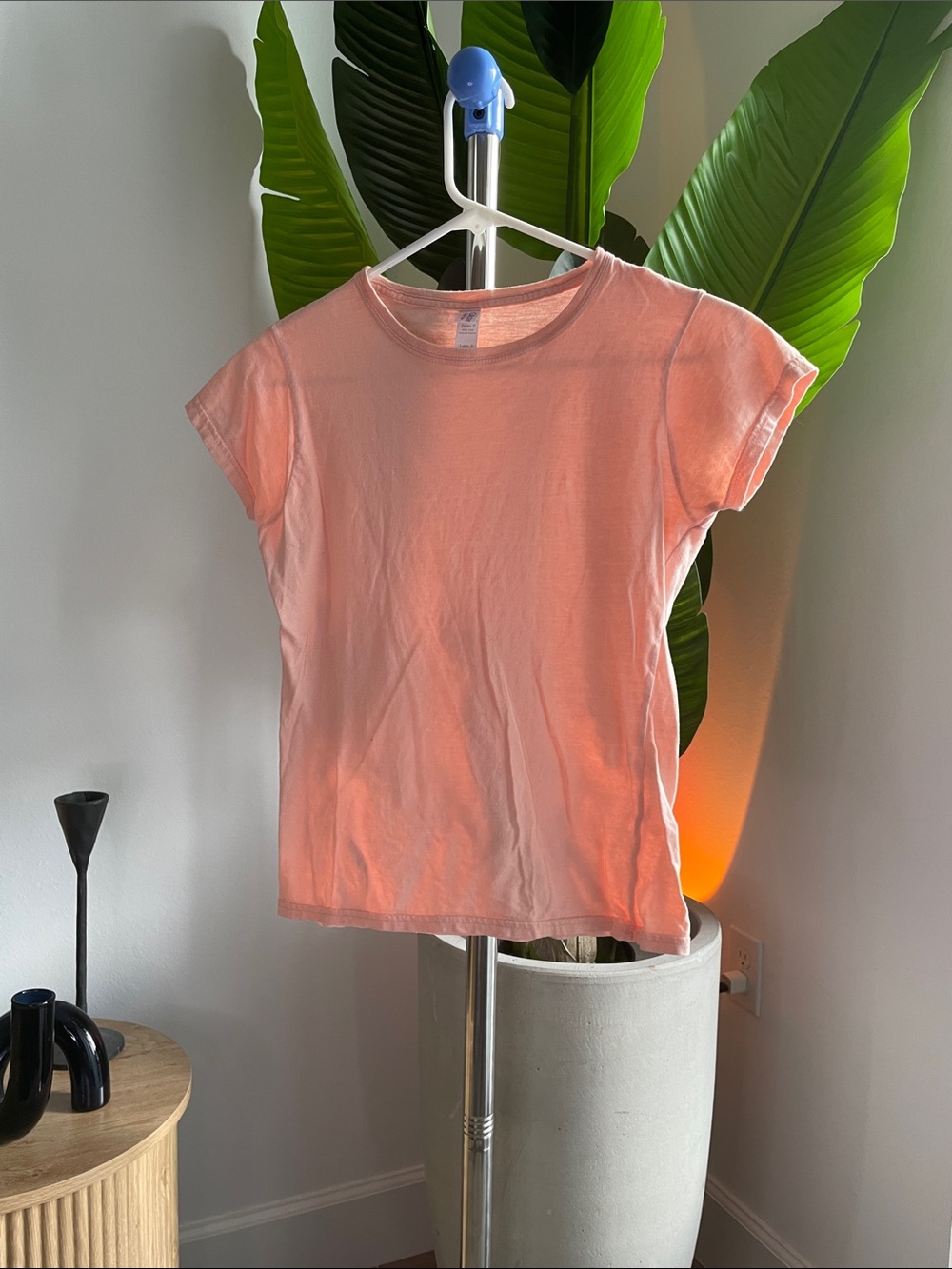 Gildan Light Pink Women's Crewneck Tee